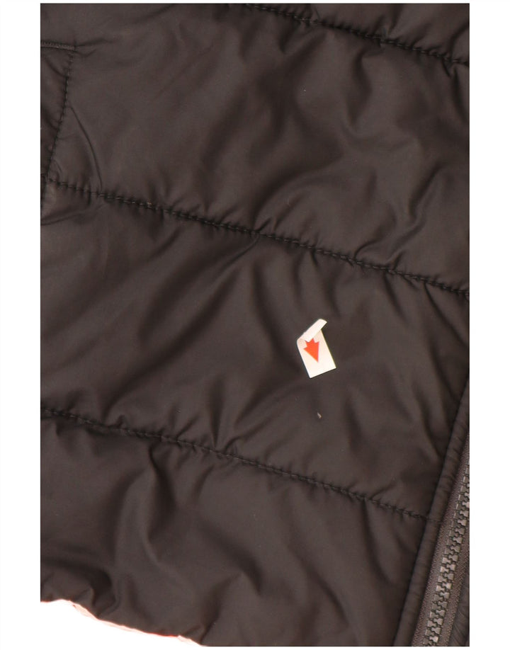 Jaqueta acolchoada reversível com capuz The North Face Boys 9-10 anos médio preto