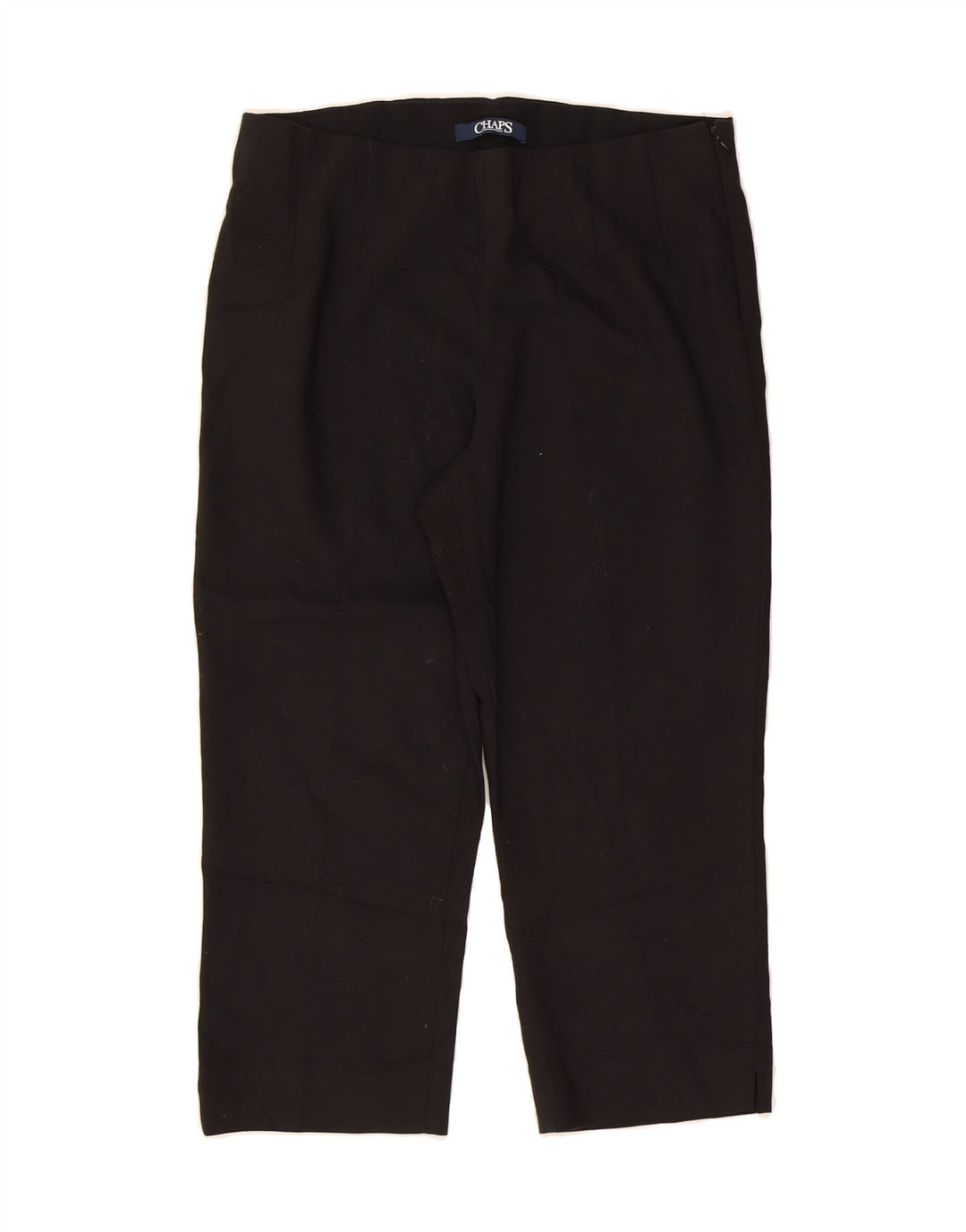 CHAPS Womens Straight Capri Trousers US 10 Large W32 L20 Black Cotton Vintage Chaps and Second-Hand Chaps from Messina Hembry 