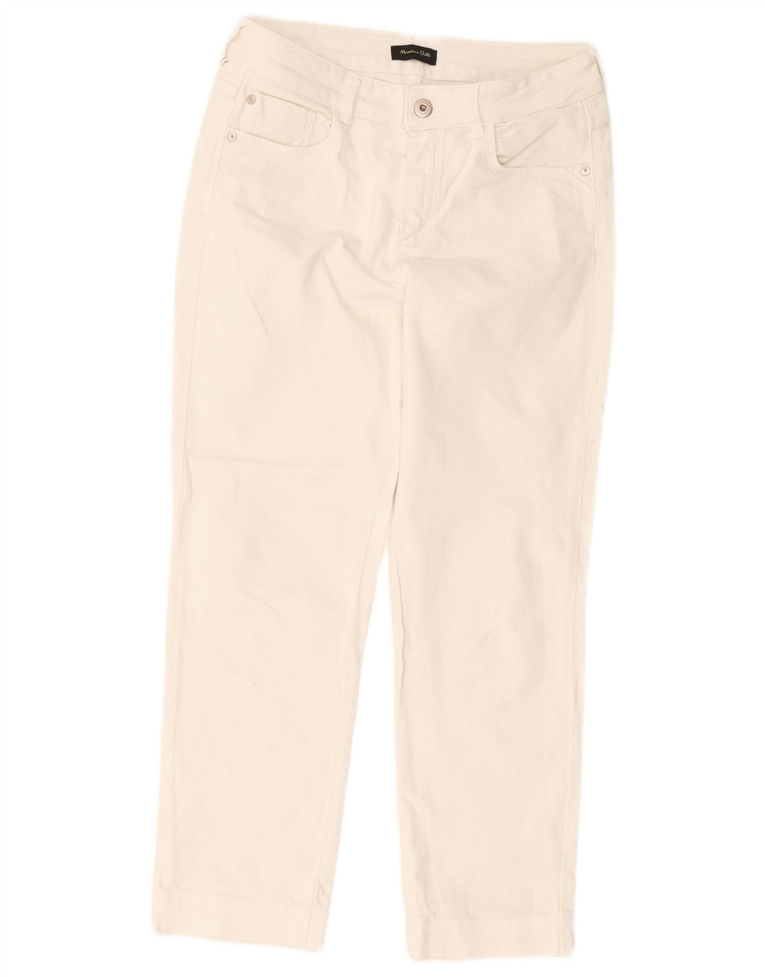 Calça jeans feminina Massimo Dutti EU 38 pequena W28 L25 branca
