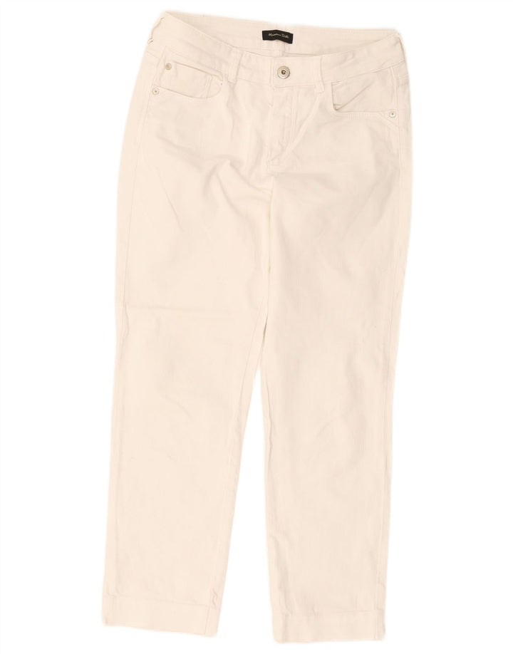 Calça jeans feminina Massimo Dutti EU 38 pequena W28 L25 branca