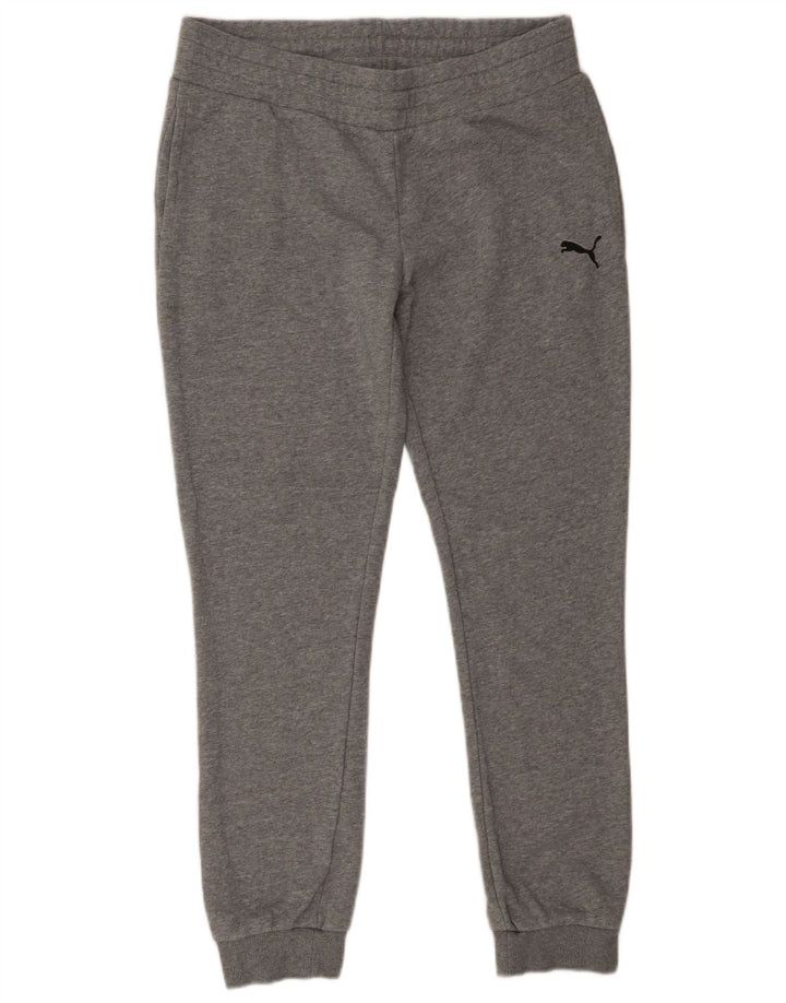 Calça esportiva masculina Puma Joggers grande algodão cinza