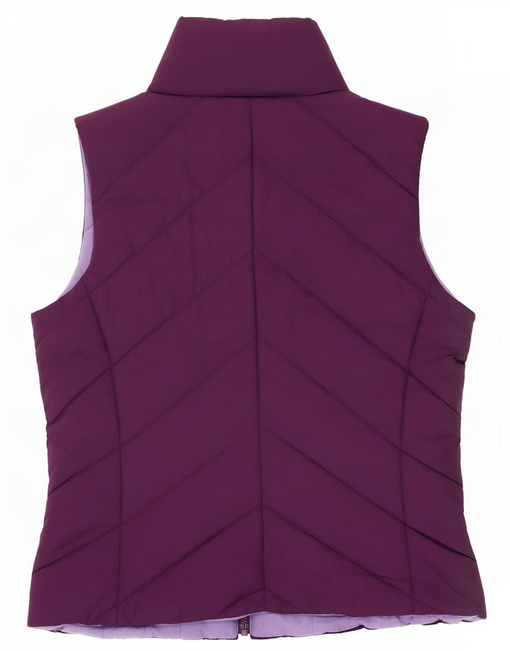 Colete acolchoado feminino M&Co UK 12 poliéster roxo médio