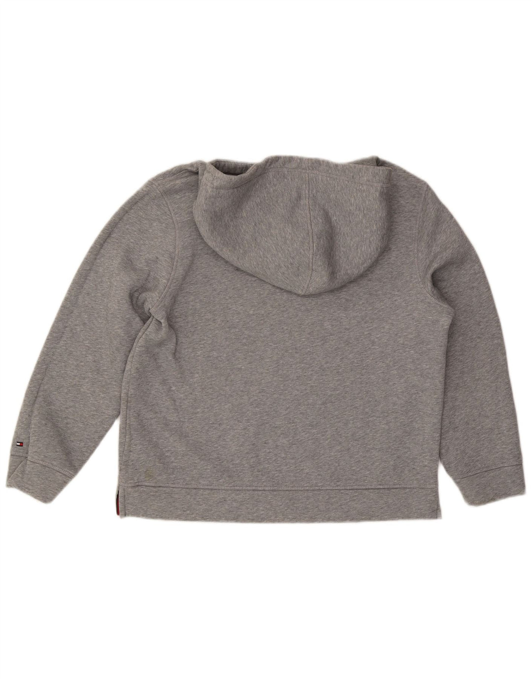Suéter com capuz gráfico oversized feminino TOMMY HILFIGER Reino Unido 14 cinza médio
