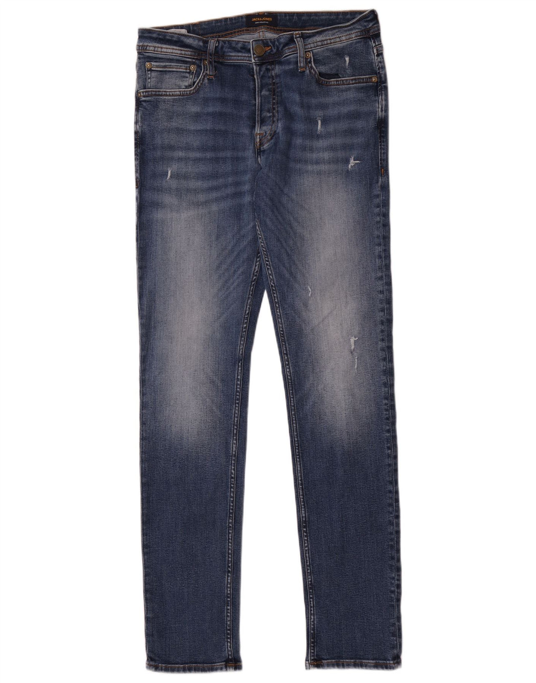 Jack & Jones Mens Slim Jeans W32 L34 Azul Algodão