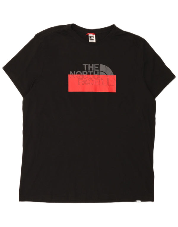 Camiseta gráfica masculina The North Face Top XL algodão preto