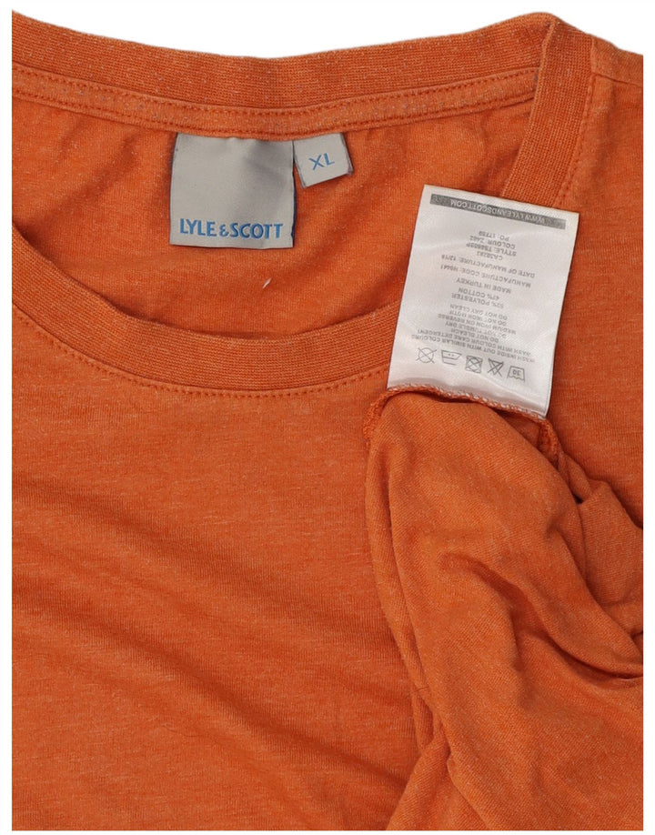 Camiseta masculina LYLE & SCOTT XL laranja poliéster