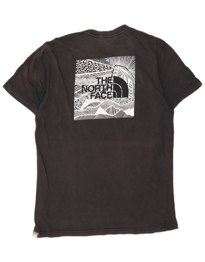 Camiseta gráfica masculina The North Face Top médio algodão preto
