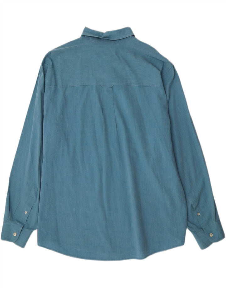 Camisa masculina grande e alta CHAPS 2XL algodão azul