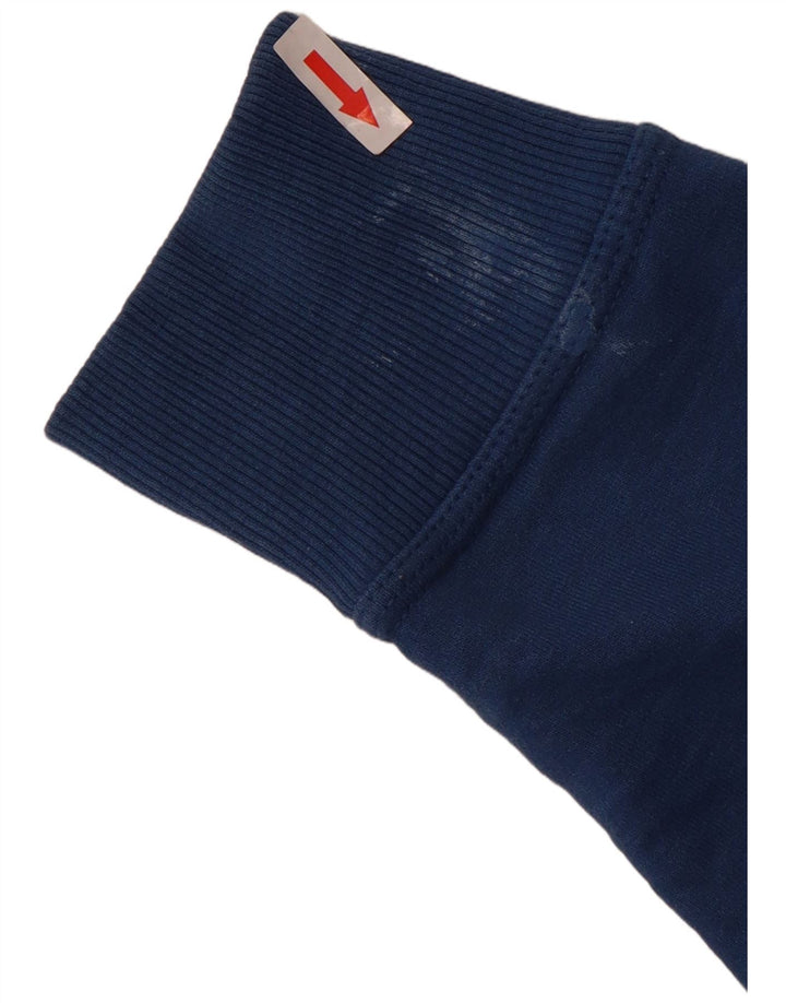 Champion masculino gráfico moletom jumper médio azul algodão
