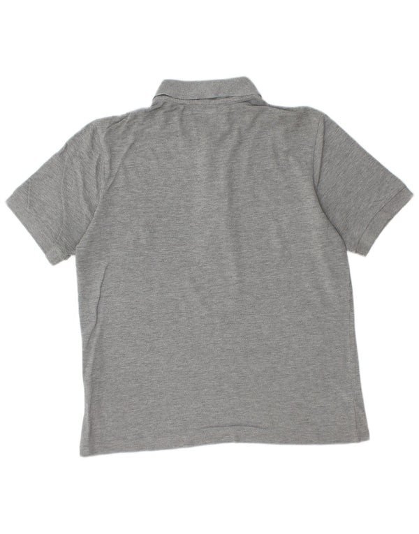 Camisa polo masculina Kappa algodão cinza médio