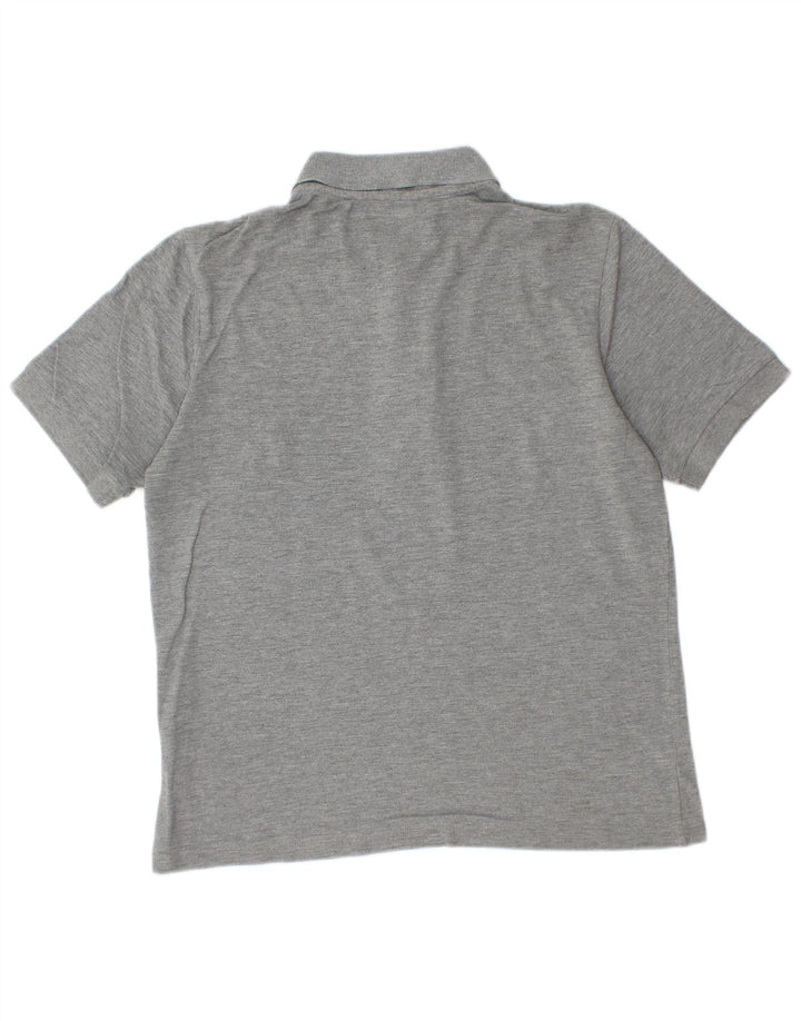 Camisa polo masculina Kappa algodão cinza médio
