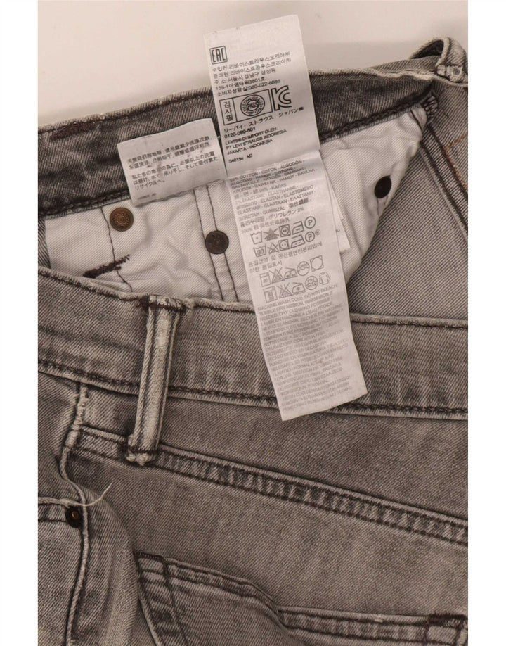 Calça jeans masculina Levi's 511 Distressed Slim W31 L32 cinza algodão