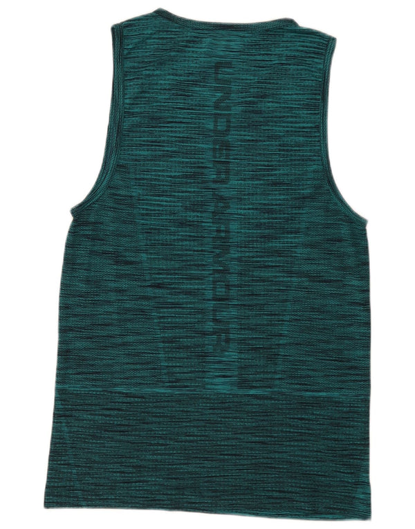 Under Armour Masculino Heat Gear Graphic Vest Top Médio Verde Salpicado