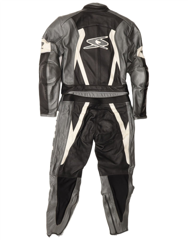 Macacão feminino de couro Spyke IT 44 motocicleta de couro preto médio