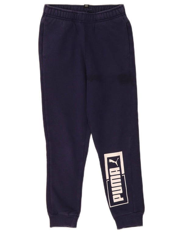 Calça esportiva Puma Boys Graphic Joggers 9-10 anos azul marinho