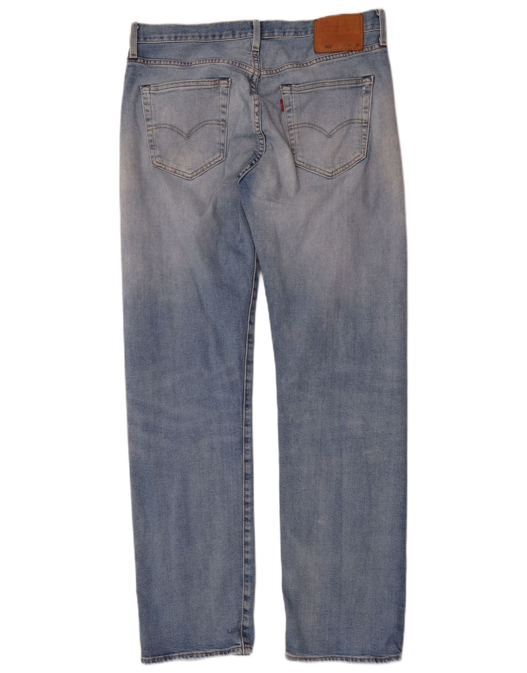 Levi's Masculino 501 Straight Jeans W33 L32 Azul Algodão