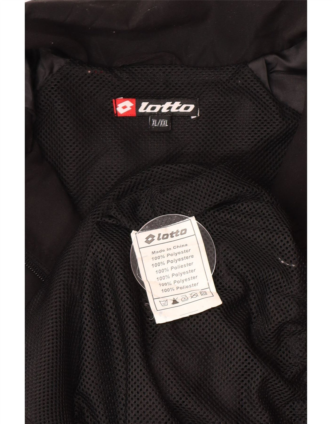 Lotto Mens Treino Top Jacket XL Preto Poliéster Esportes