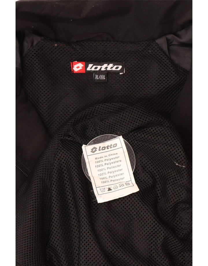 Lotto Mens Treino Top Jacket XL Preto Poliéster Esportes