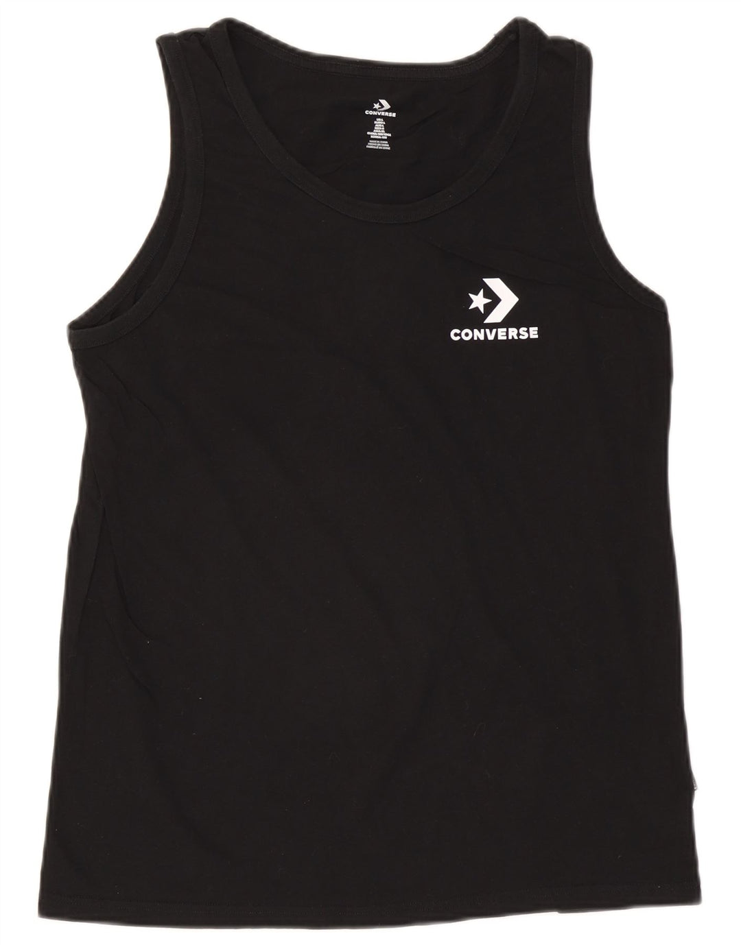Colete masculino CONVERSE de algodão preto grande
