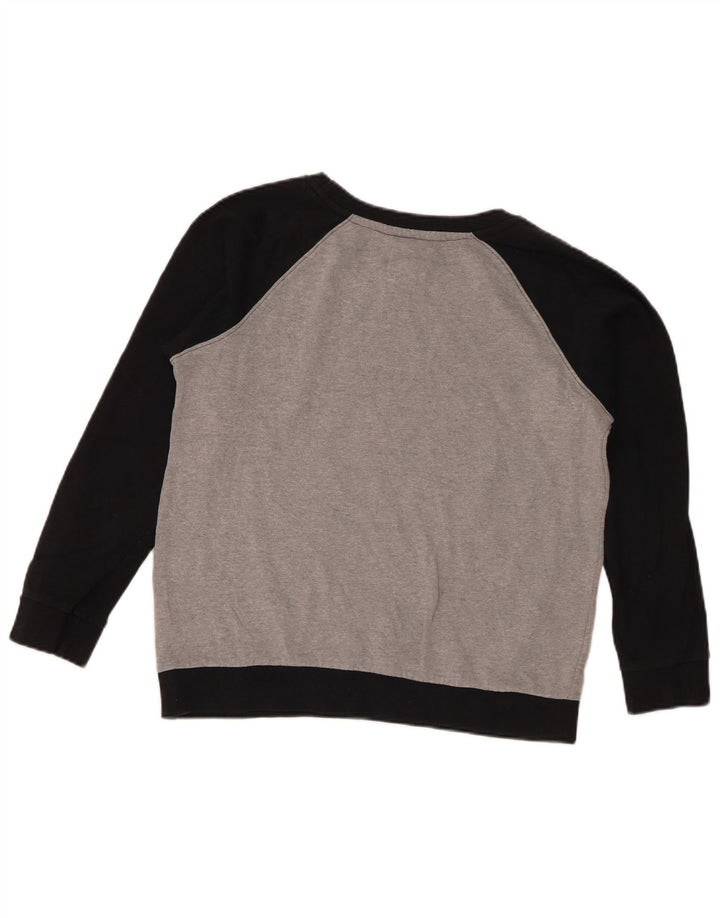Suéter gráfico feminino Levi's UK 10 pequeno bloco cinza colorido