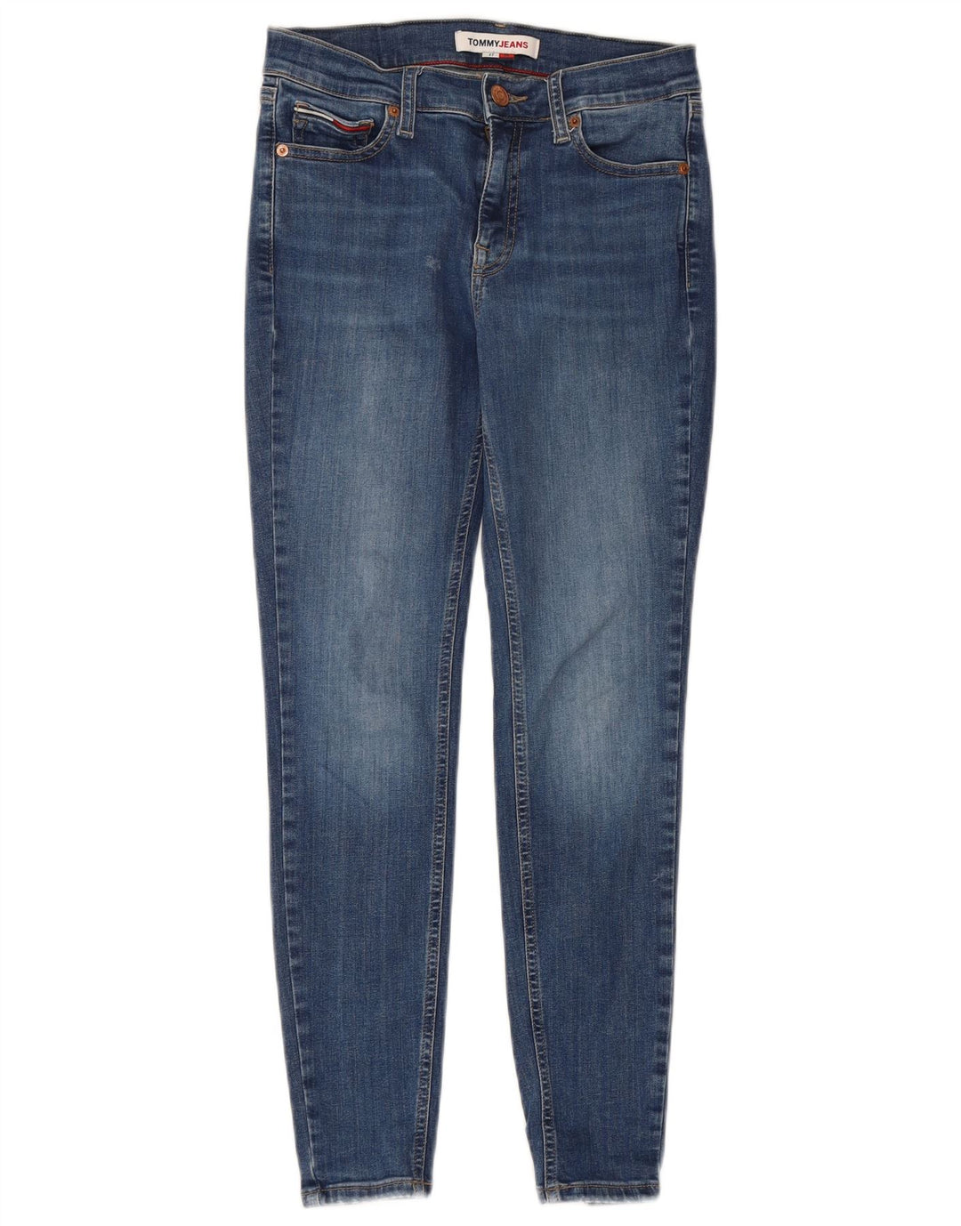 Jeans skinny feminino TOMMY HILFIGER W27 L28 algodão azul