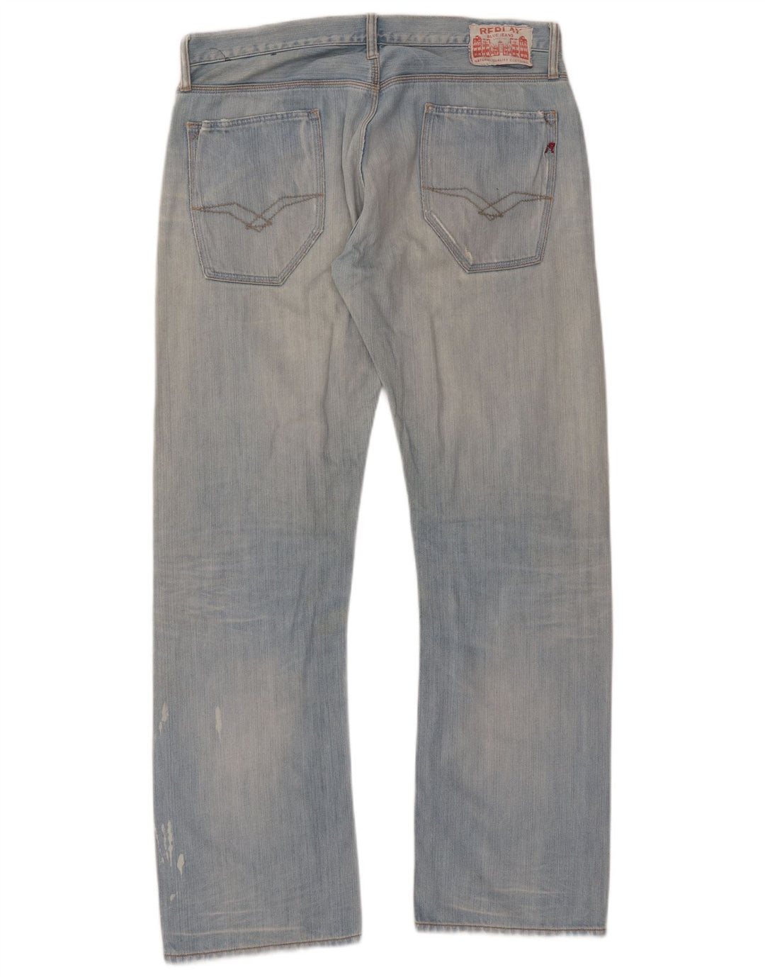 REPLAY Jeans retos masculinos W36 L34 algodão azul