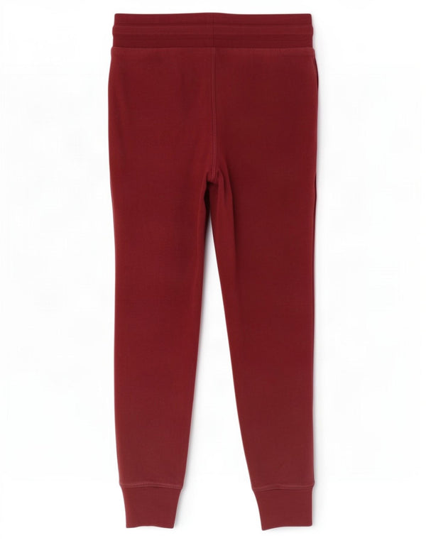 Calça de treino feminina Jack Wills Joggers UK 8 pequeno algodão borgonha