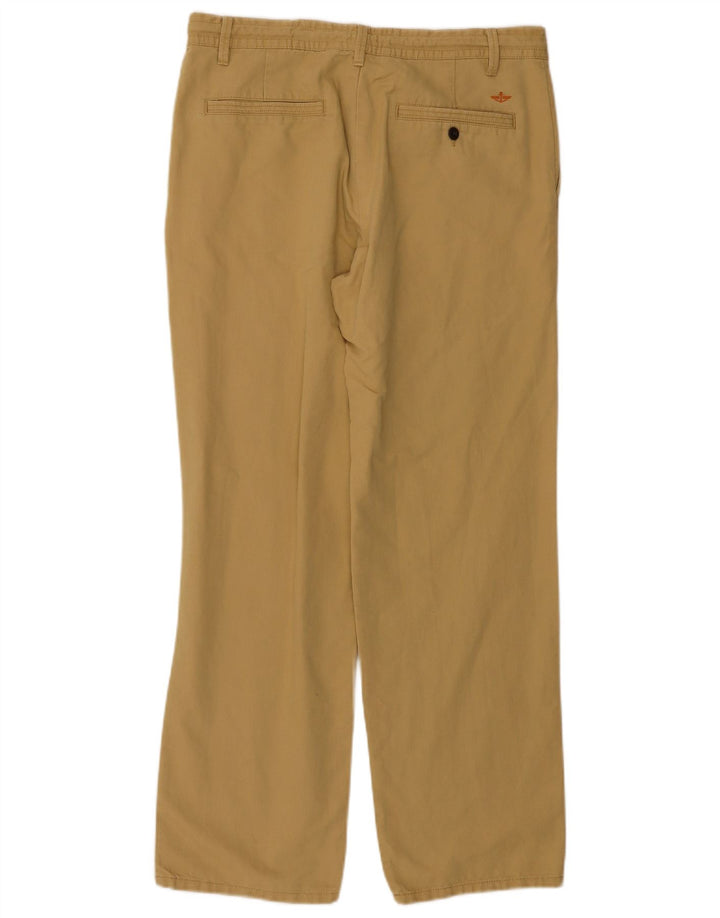 DOCKERS Calça Chino Masculina Reta W34 L32 Algodão Bege