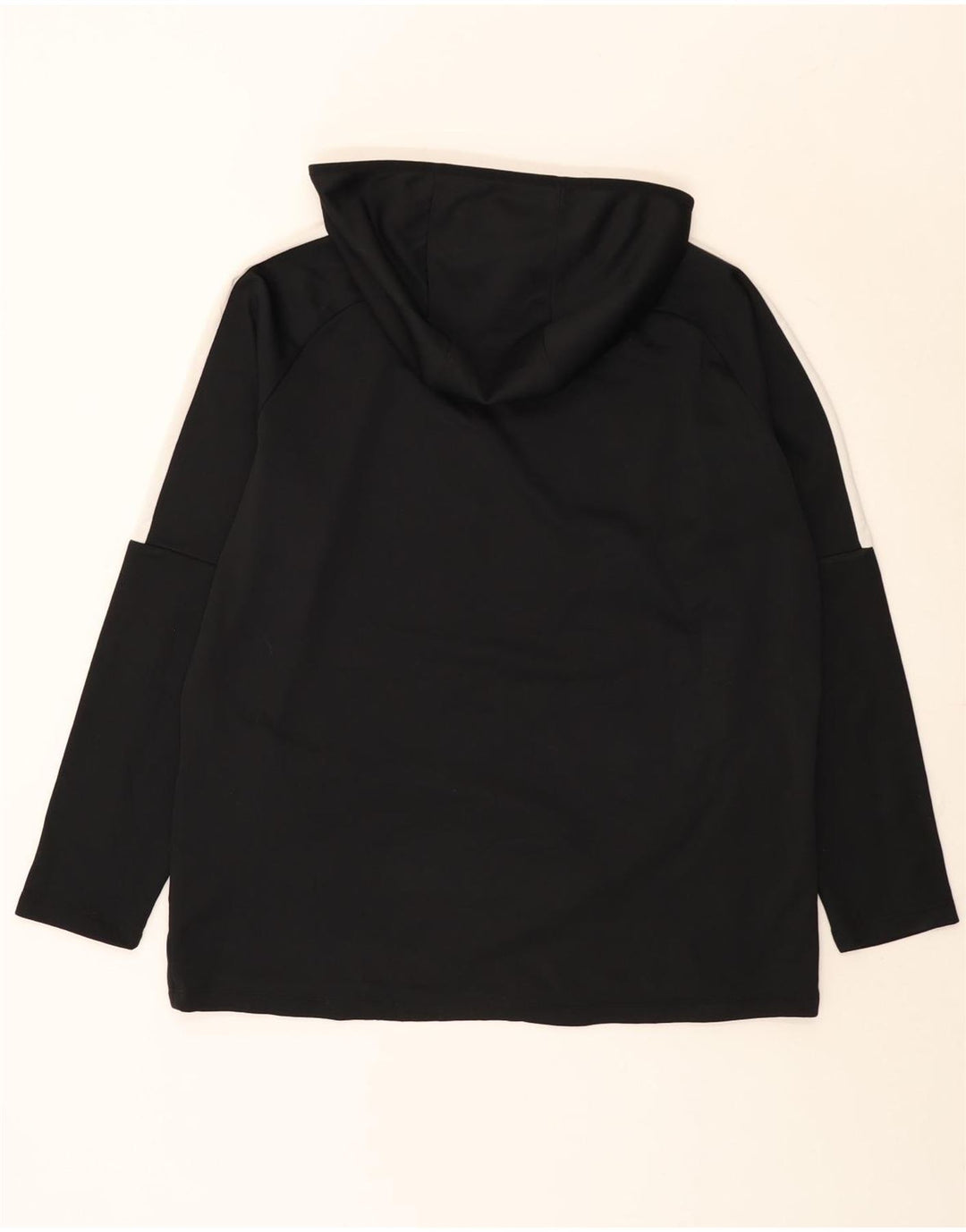 Top Nike masculino Dri Fit com capuz manga comprida XL preto colorblock poliéster