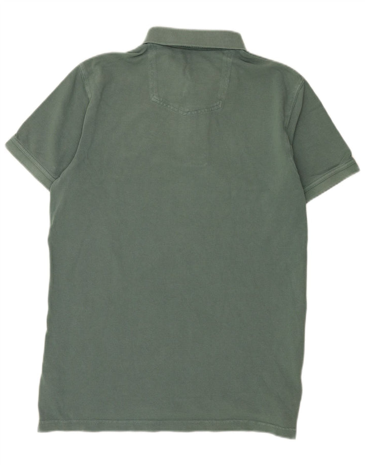Camisa polo masculina Fat Face algodão verde médio