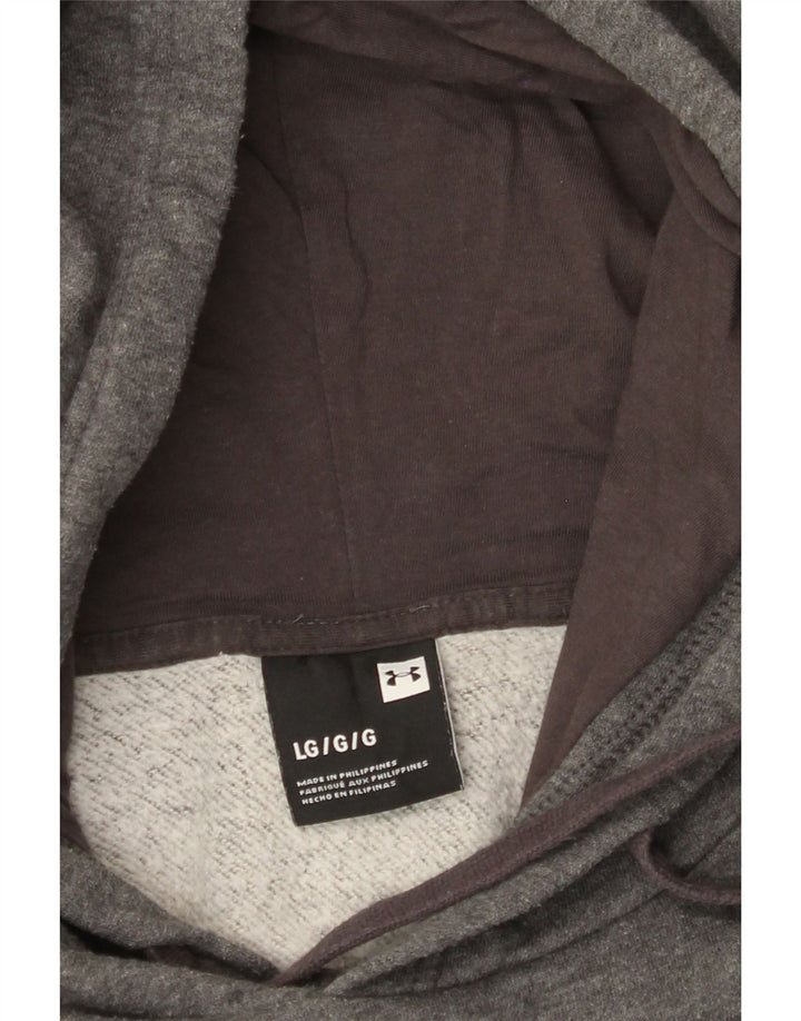 UNDER ARMOUR Suéter masculino com capuz grande cinza