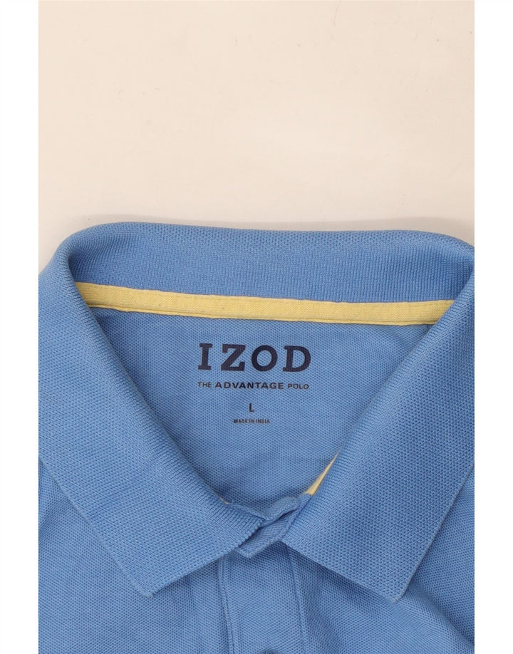 Camisa polo masculina IZOD grande azul