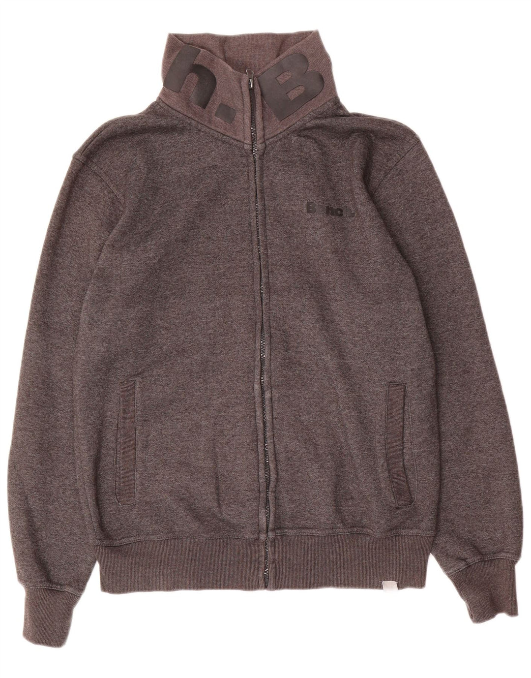 Jaqueta masculina de agasalho gráfico BENCH grande algodão cinza