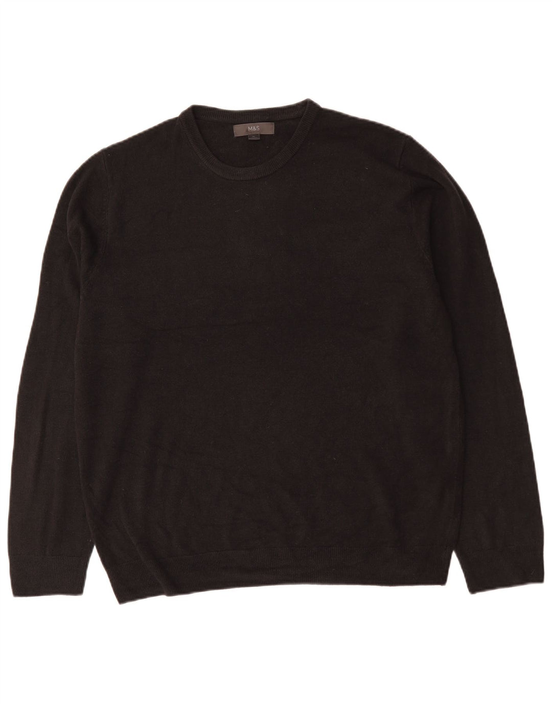 Suéter masculino Marks & Spencer com gola redonda XL preto acrílico