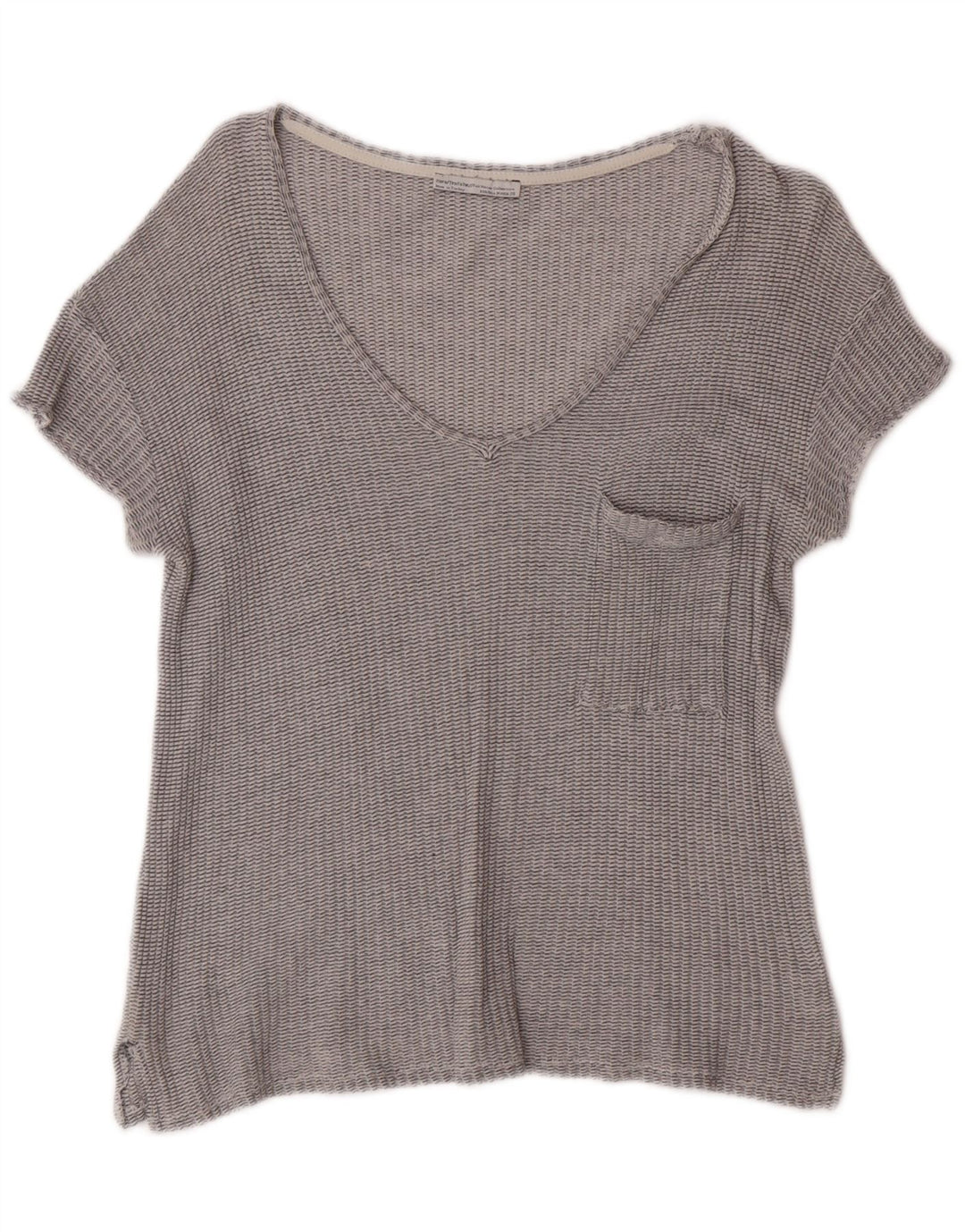 Blusa feminina ZARA UK 12 cinza médio