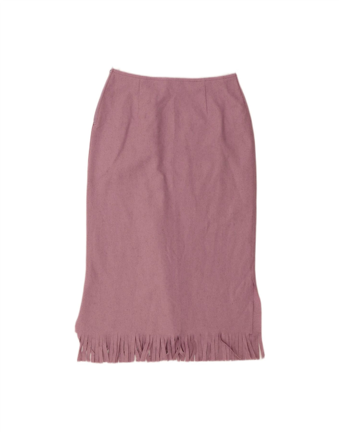 Saia midi feminina BENETTON IT 42 médio W28 lã roxa