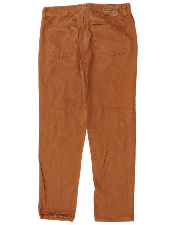 Calça jeans masculina Billabong regular reta W32 L31 algodão marrom