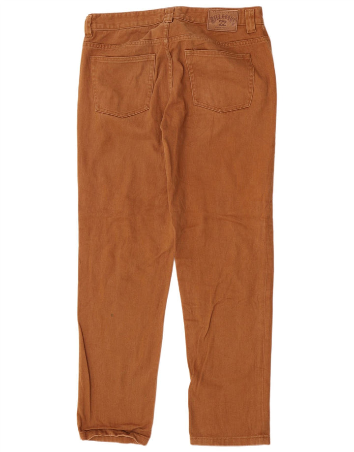 Calça jeans masculina Billabong regular reta W32 L31 algodão marrom