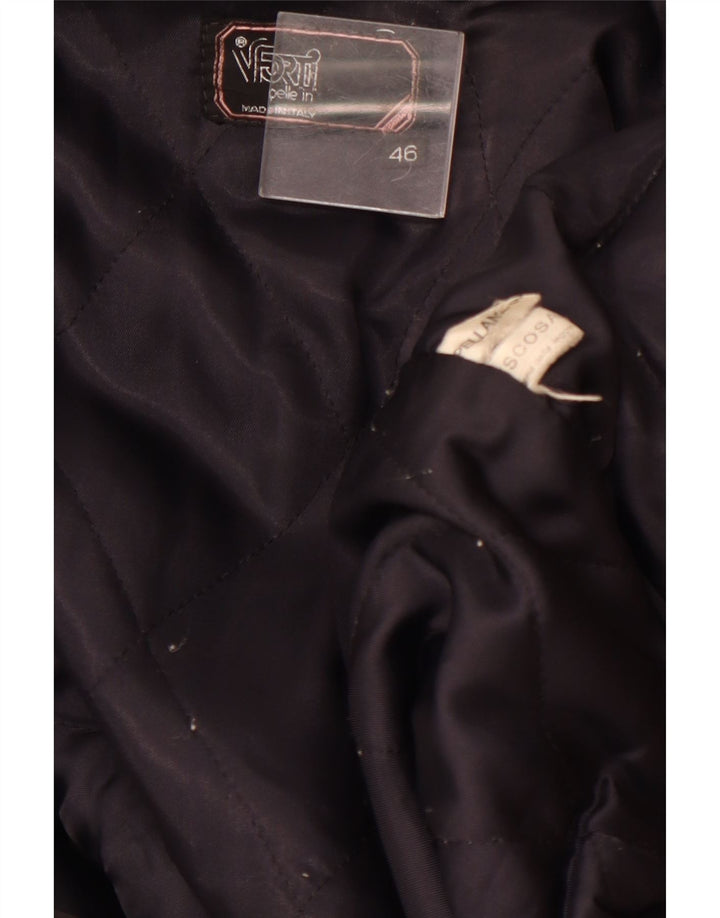 Jaqueta bomber feminina VITTORIO FORTI IT 46 grande viscose azul marinho