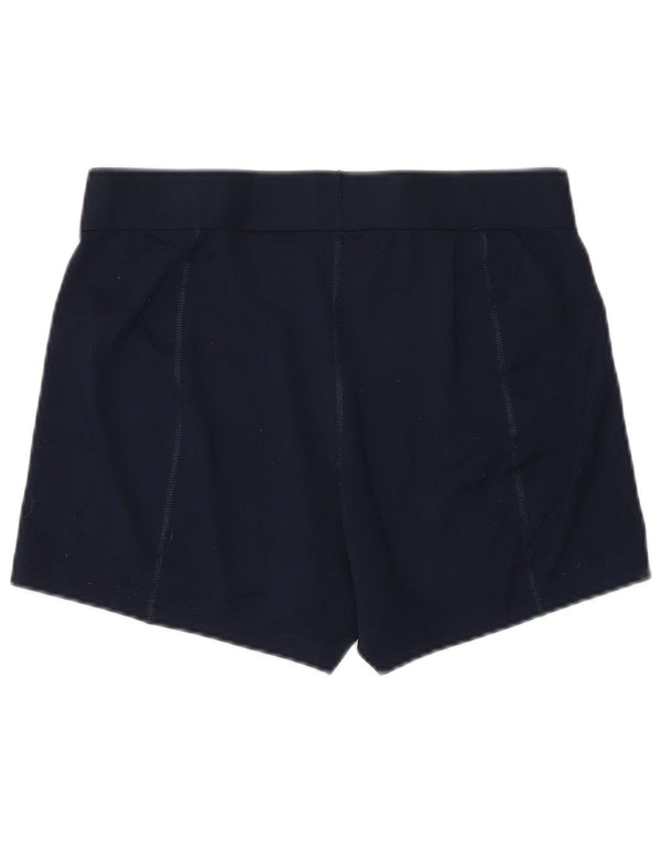 Shorts esportivos femininos NIKE Dri Fit UK 14 grande azul marinho poliéster