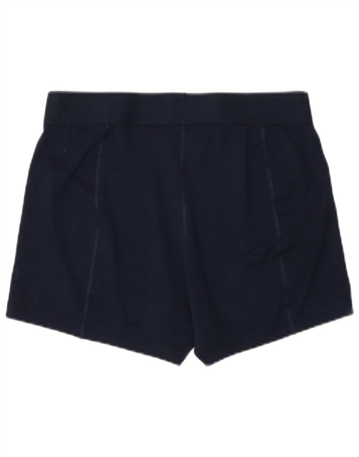 Shorts esportivos femininos NIKE Dri Fit UK 14 grande azul marinho poliéster