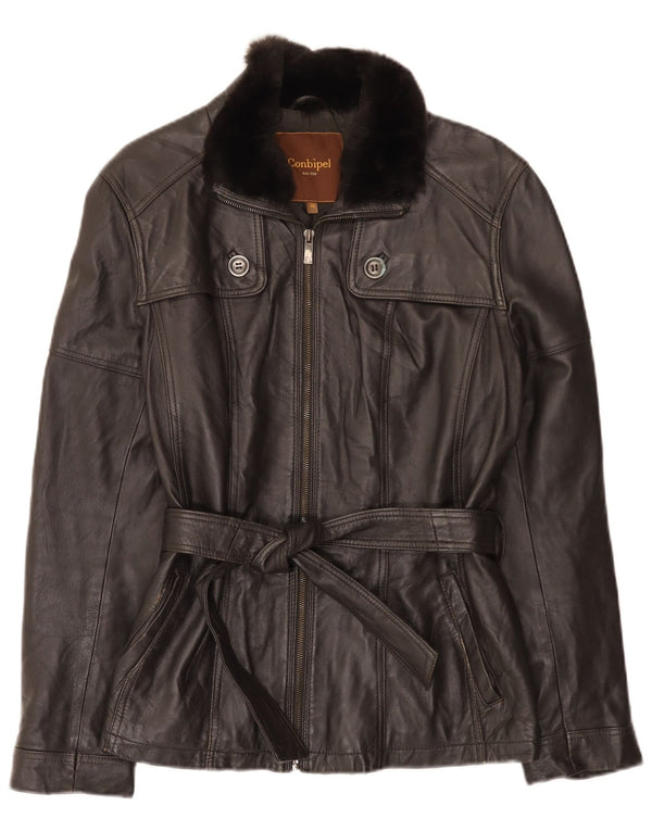 Jaqueta de couro feminina Conbipel IT 48 XL preta