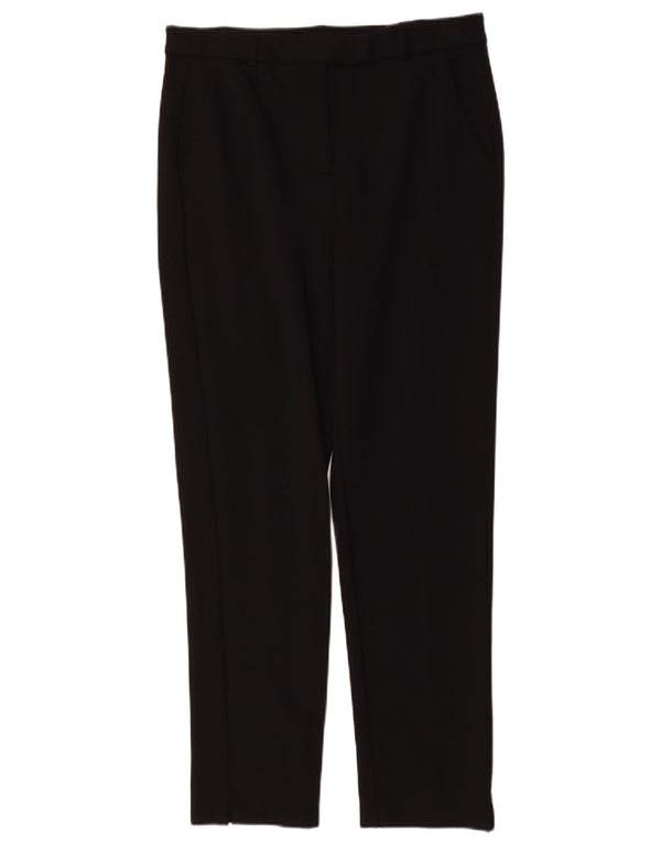 Calça feminina de cintura alta Marks & Spencer Reino Unido 14 grande W32 L29 preta