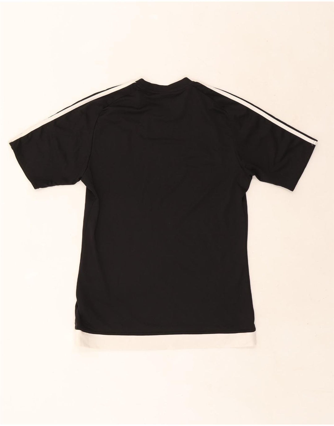 Adidas Mens Climalite Camiseta Top Pequeno Preto Colorblock Poliéster