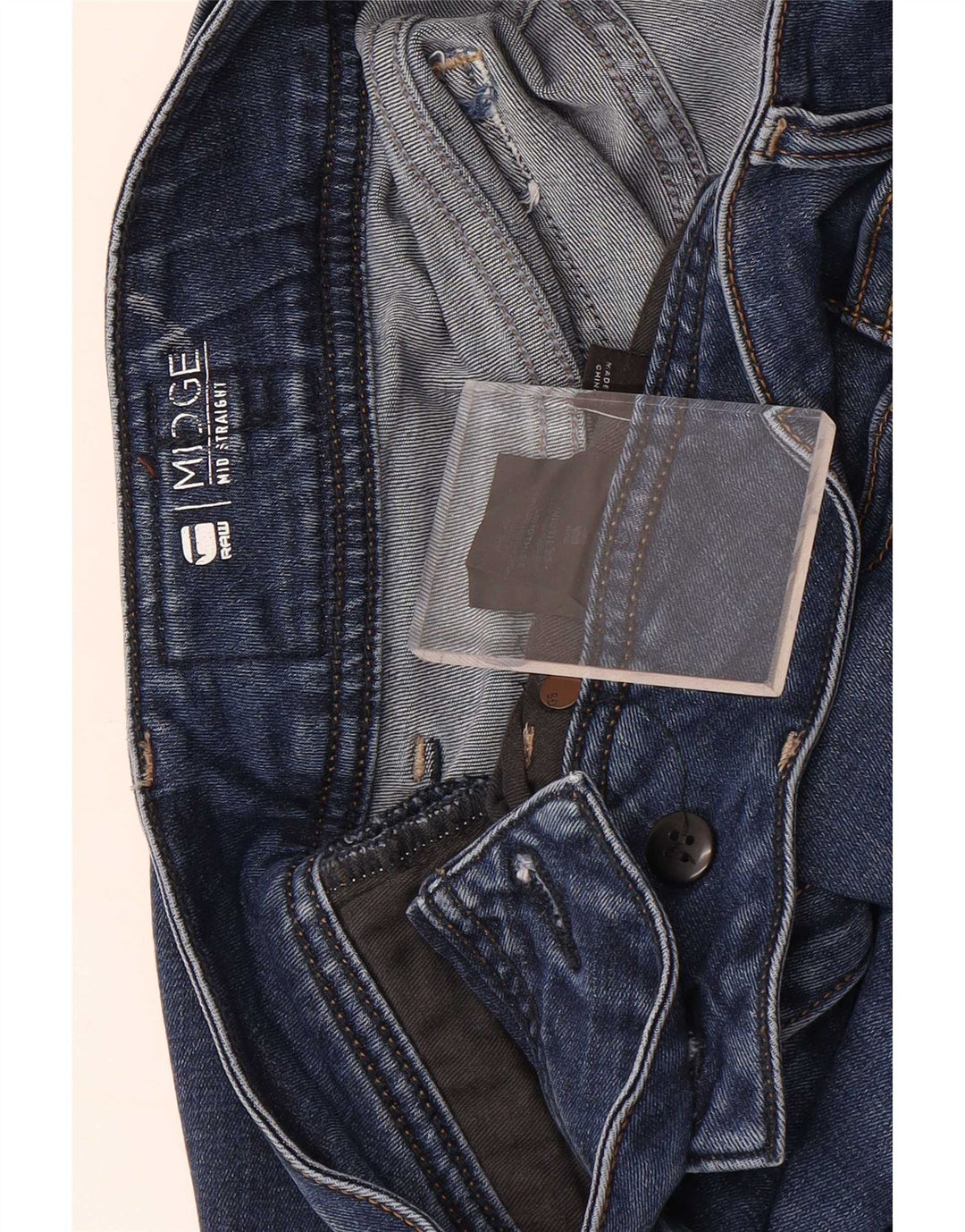 Calça jeans reta Midge masculina G-Star W33 L34 azul