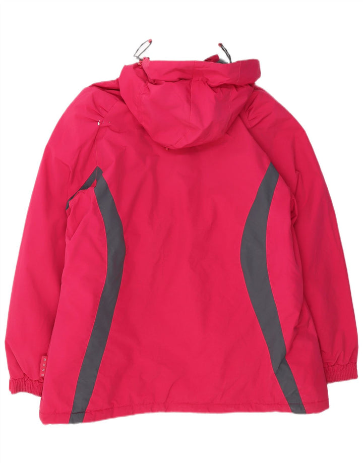 Jaqueta corta-vento feminina Mountain Warehouse com capuz grande tamanho UK 18 XL rosa