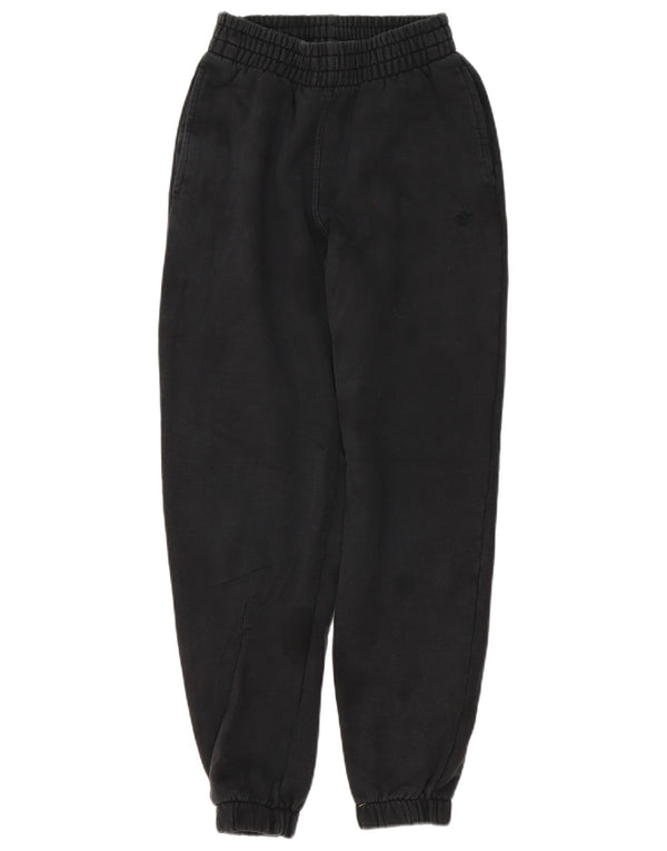 Adidas Womens Tracksuit Calças Joggers UK 8 Pequeno Algodão Preto