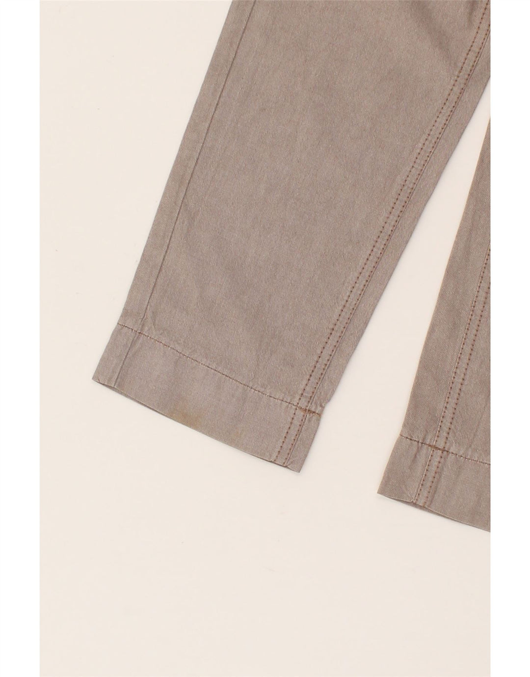 MURPHY & NYE Womens Crop Chino Trousers W29 L26 Grey Cotton Vintage Murphy & Nye and Second-Hand Murphy & Nye from Messina Hembry 