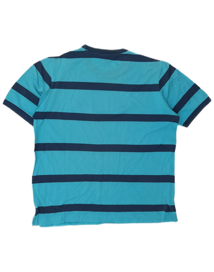 Camiseta masculina AMERIGO VESPUCCI listrada azul médio