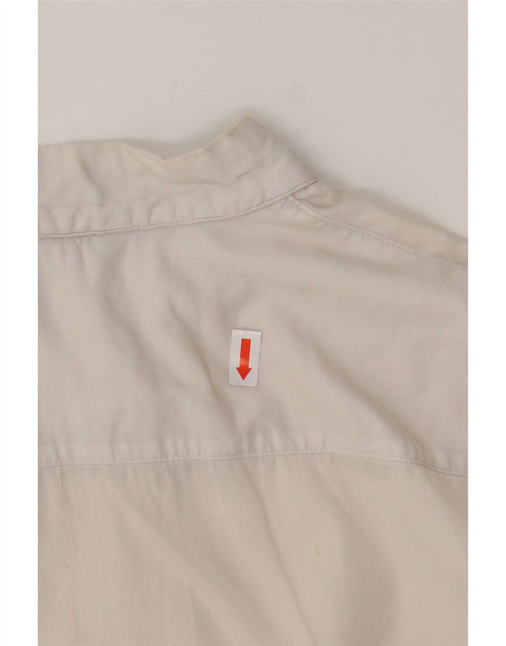 Camisa feminina MASSIMO DUTTI EU 40 médio algodão branco